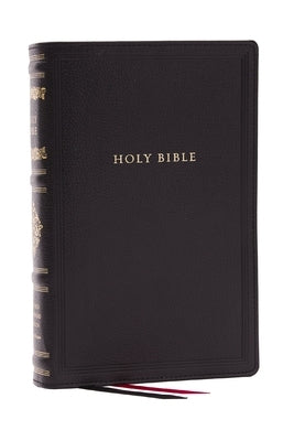 RSV Personal Size Bible with Cross References, Black Genuine Leather, (Sovereign Collection) by Thomas Nelson