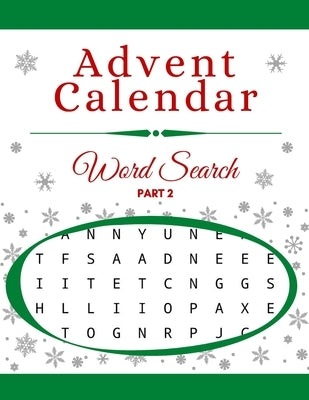 Advent Calendar Word Search: Christmas Activity & Puzzle Book for Gift Holiday Countdown Part 2 by Sky, Azure