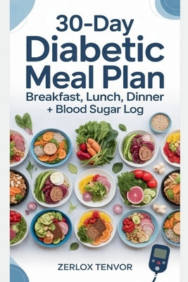 30-Day Diabetic Meal Plan: Breakfast, Lunch, Dinner + Blood Sugar Log by Tenvor, Zerlox