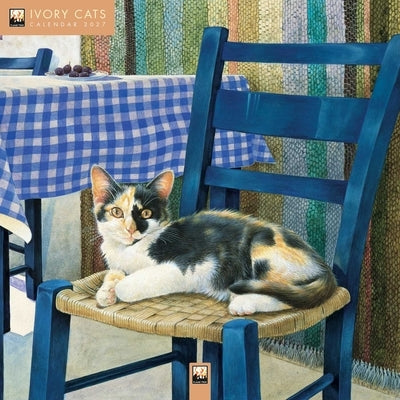 Ivory Cats by Lesley Anne Ivory Wall Calendar 2027 (Art Calendar) by Flame Tree Studio