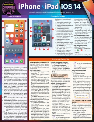 iPhone & iPad IOS 14: A Quickstudy Laminated Reference Guide by Kepler, Jennifer