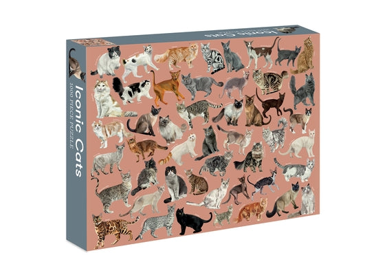 Iconic Cats: 1,000-Piece Jigsaw Puzzle by Zafra, Marta