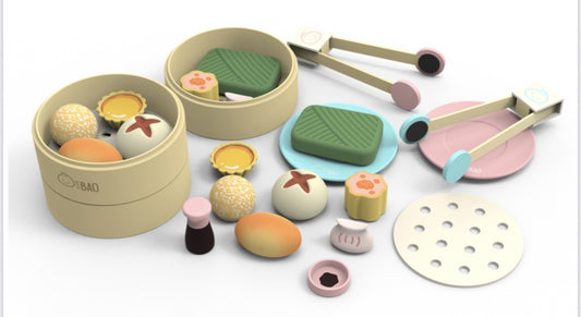 Wooden Dim Sum Toy Set by Benard, Lacey