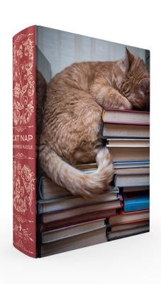 Cat Nap Book Box Puzzle 1000 Piece, Clamshell by Gibbs Smith Gift