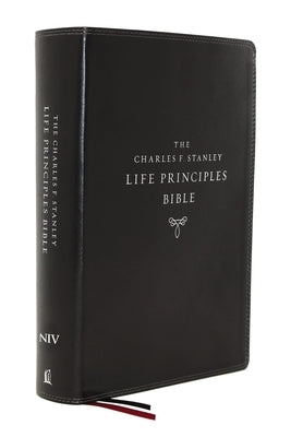 Niv, Charles F. Stanley Life Principles Bible, 2nd Edition, Leathersoft, Black, Comfort Print: Holy Bible, New International Version by Stanley, Charles F.