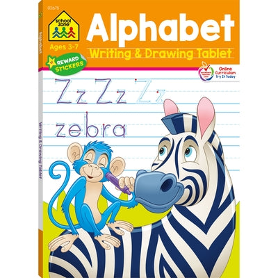 School Zone Alphabet Writing & Drawing Tablet Workbook by Zone, School