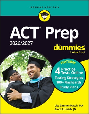 ACT Prep 2026/2027 for Dummies: Book + 4 Practicetests & 100+ Flashcards Online by Hatch, Lisa Zimmer