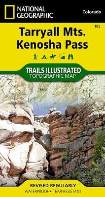 Tarryall Mountains, Kenosha Pass Map by National Geographic Maps