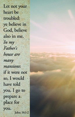 In My Father's House Bulletin (Pkg 100) Funeral by Broadman Church Supplies Staff