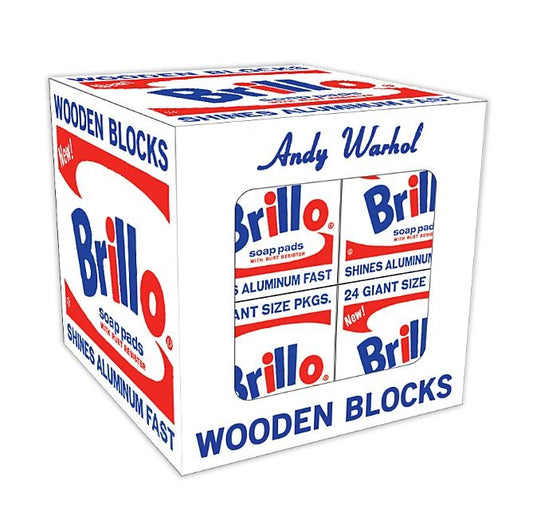 Andy Warhol Brillo Wooden Blocks by Mudpuppy