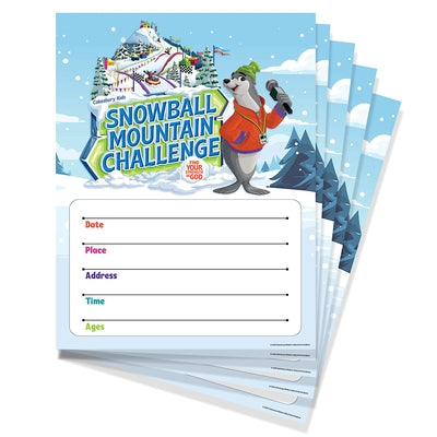Vbs 2026 Snowball Mountain Challenge Small Promotional Posters (Pkg of 5): Find Your Strength in God by Cokesbury