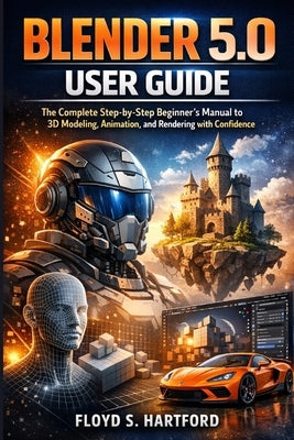 Blender 5.0 User Guide: The Complete Step-by-Step Beginner's Manual to 3D Modeling, Animation, and Rendering with Confidence by Hartford, Floyd S.
