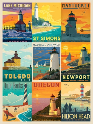 Lighthouses by Anderson Design Group 1000-Piece Puzzle by Anderson Design Group