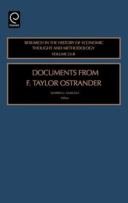 Documents from F. Taylor Ostrander by Biddle, Jeff E.