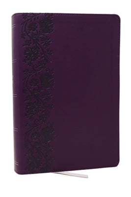 NKJV Giant Print End-Of-Verse Reference Bible, Purple Leathersoft, Red Letter, Comfort Print: Holy Bible by Thomas Nelson