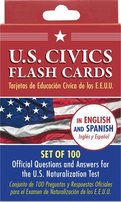 Bilingual Us Citizenship Flash Card Set (128 Official Citizenship Questions - Tarjetas de Educación Cívica de Los E.E.U.U.) by Peter Pauper Press Inc