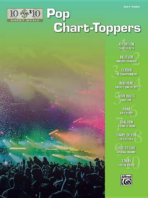 10 for 10 Sheet Music -- Pop Chart-Toppers by Coates, Dan