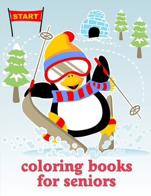 Coloring Books For Seniors: Christmas Book, Easy and Funny Animal Images by Mimo, J. K.