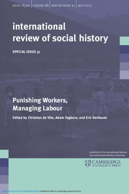 Punishing Workers, Managing Labour: Volume 31 by de Vito, Christian