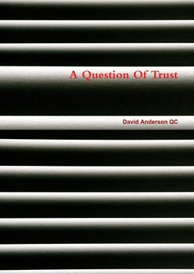 A Question Of Trust by Anderson, David