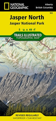 Jasper North Map [Jasper National Park] by National Geographic Maps - Trails Illust