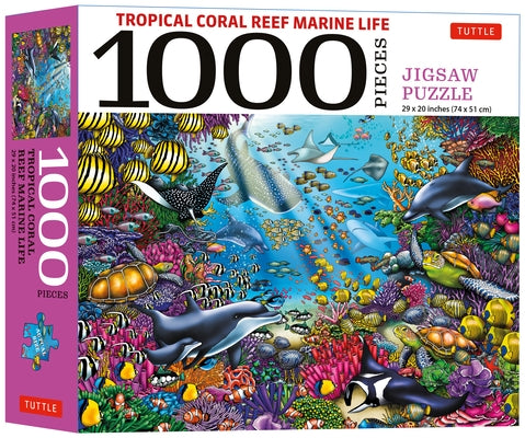 Tropical Coral Reef Marine Life - 1000 Piece Jigsaw Puzzle: Finished Size 29 in X 20 Inch (74 X 51 CM) by Huynh, Hue