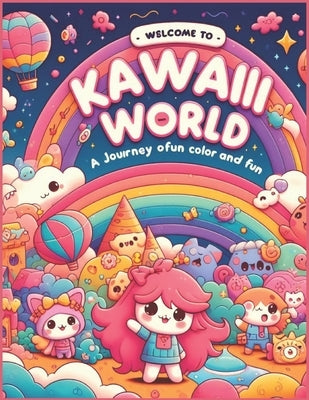 Kawaii World A Journey of Color and Fun: color therapy, express creativity, adorable drawings, Creative and fun hobby, Drawings for everyone, Kawaii i by Monroy, Diomar
