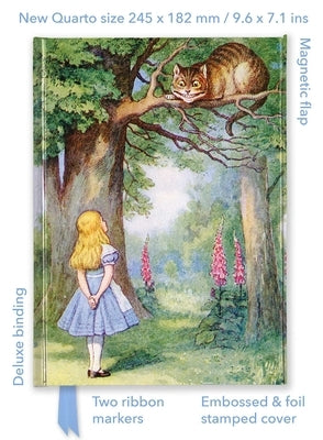 John Tenniel: Alice and the Cheshire Cat (Foiled Quarto Journal) by Flame Tree Studio