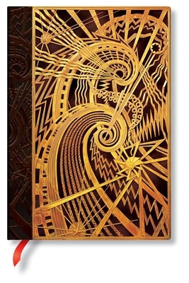 The Chanin Spiral MIDI Unlined Hardcover Journal, 144pg, 120gsm by Paperblanks (New York Deco) by Paperblanks