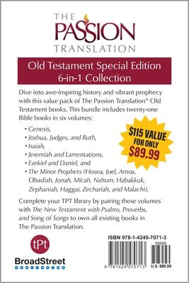 The Passion Translation Old Testament Special Edition: 6-In-1 Collection by Simmons, Brian