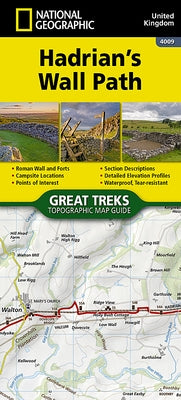 Hadrian's Wall Path Map by National Geographic Maps - Trails Illust