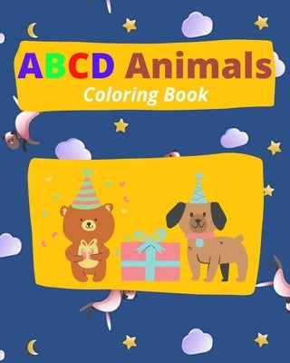 ABCD Animals Coloring Book: An Activity Book for Kids to Learn the English Alphabet Letters from A to Z And Coloring Animals by All Over, Coloring