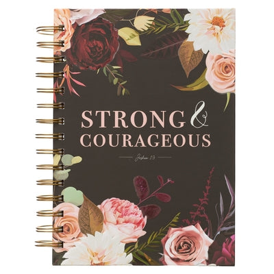 Large Wire Journal Strong & Courageous Prov. 31:25 by Christian Art Gifts