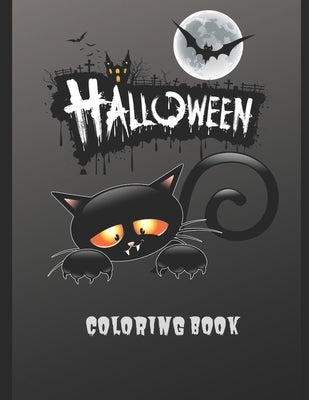 Halloween Coloring Book: Halloween Coloring Book, Black and White drawings and colored illustrations to be inspired! Funny Pumpkins, Witches, M by Notebooks, Hermi