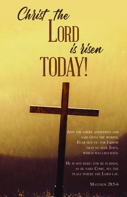 Christ the Lord Is Risen Bulletin (Pkg 100) Easter by Broadman Church Supplies Staff
