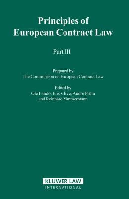 Principles of European Contract Law - Part III by Lando, OLE
