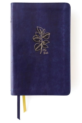 Niv, Women's Devotional Bible, Leathersoft, Navy, Comfort Print by Zondervan