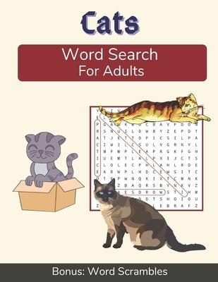 Cats Word Search For Adults: Medium Difficulty Puzzle Book for Cat Lovers and Owners by Publications, Outdoor Words