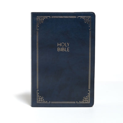 KJV Large Print Personal Size Reference Bible, Navy Leathertouch by Holman Bible Staff