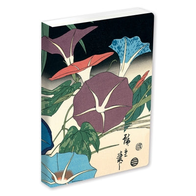 Journal Morning Glories & Cricket, Hiroshige Lined Paperback: Blank Lined 144 Page A5 Notebook by Tuttle Studio