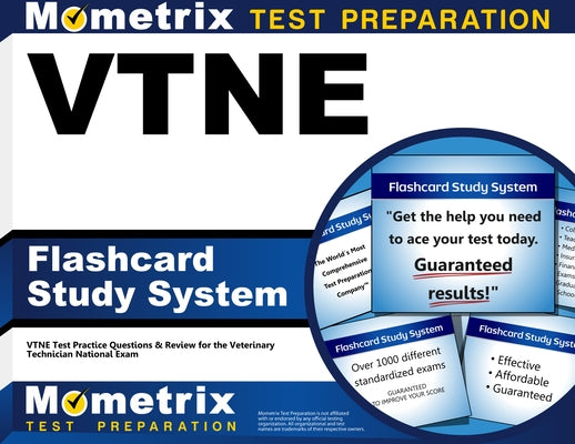 Vtne Flashcard Study System: Vtne Test Practice Questions & Review for the Veterinary Technician National Exam by Vtne, Exam Secrets Test Prep Staff