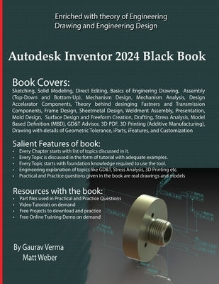 Autodesk Inventor 2024 Black Book by Verma, Gaurav