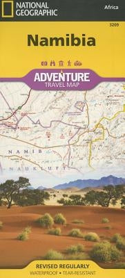 Namibia Map by National Geographic Maps