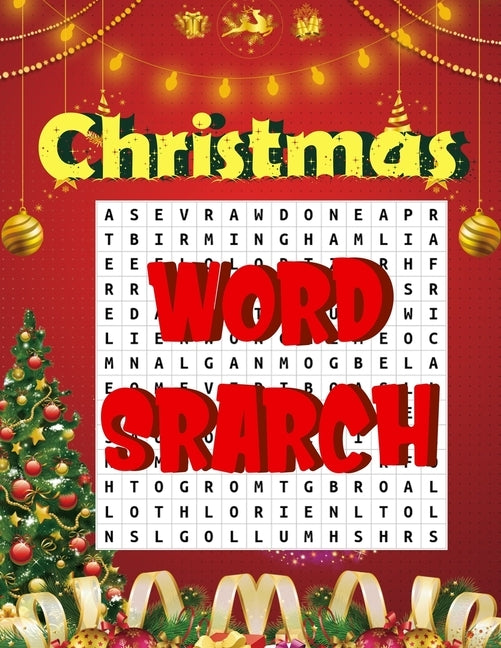 Christmas word search.: Easy Large Print Puzzle Book for Adults, Kids & Everyone for the 25 Days of Christmas. by Press House, Blue Moon