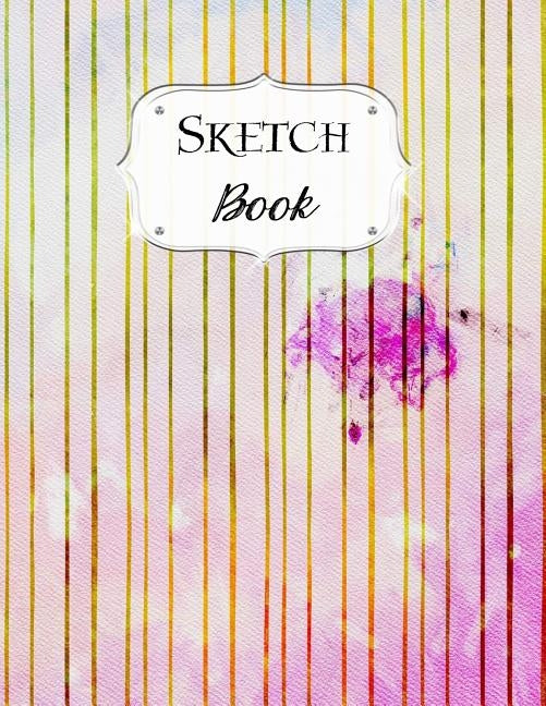 Sketch Book: Watercolor Sketchbook Scetchpad for Drawing or Doodling Notebook Pad for Creative Artists #1 Pink Striped by Artist Series, Avenue J.