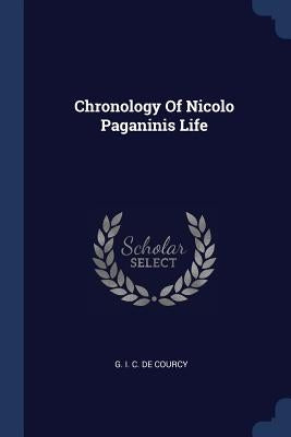 Chronology Of Nicolo Paganinis Life by De Courcy, G. I. C.