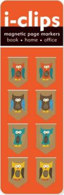 Owls I-Clips Magnetic Page Markers by Peter Pauper Press, Inc