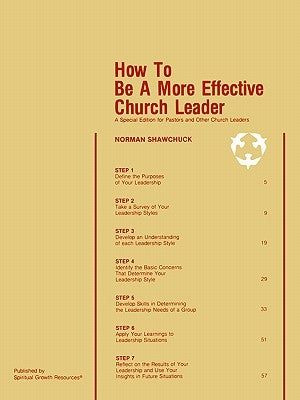 How To Be A More Effective Church Leader: A Special Edition for Pastors And Other Church Leaders by Shawchuck, Norman L.