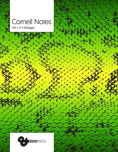 Cornell Notes: Snake Skin Cover - Best Note Taking System for Students, Writers, Conferences. Cornell Notes Notebook. Large 8.5 x 11, by &zoo Press