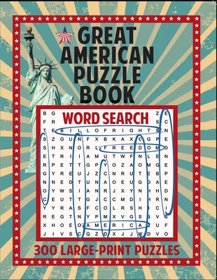 Great American Puzzle Book: 300 Large Print Puzzles by Applewood Books
